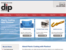 Tablet Screenshot of precisiondipcoating.com